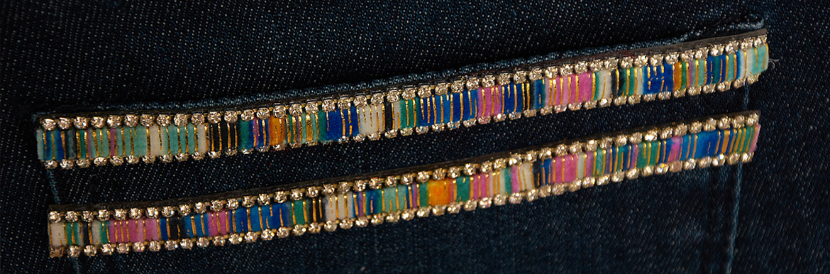 strass, jean, textile, personnaliser, pantalon