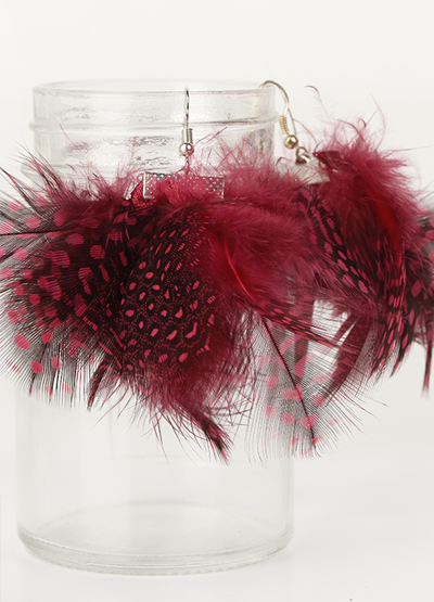 frange, plumes, DIY, boucles, oreilles, bijoux, fantaisie